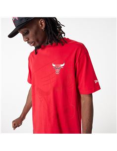 New era NBA Metallic Chicago Bulls Oversize Short Sleeve T-Shirt